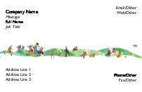 Children Playing Full Colour Business Cards