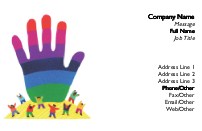 Colourful Cheer Full Colour Business Cards