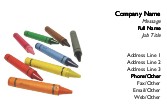 Colourful Crayons Full Colour Business Cards