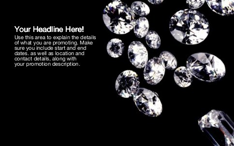 Diamonds Full Colour Oversized Postcards