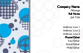 Stylised Circles Full Colour Magnetic Business Cards