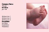 Sweet Little One Full Colour Business Cards