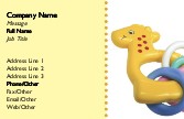 Teething Ring Full Colour Business Cards