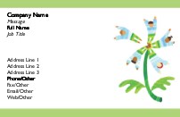 Tree of Children Full Colour Business Cards
