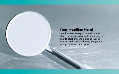 Dental Mirror Full Colour Oversized Postcards