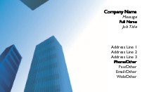 Skyscrapers Recycled Business Cards