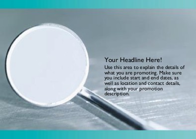 Dental Mirror Full Colour Standard Sized Postcards