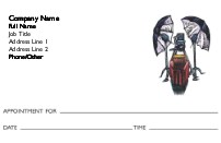 Camera and Lights Full Colour Appointment Cards