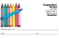 Creative Colours Full Colour Appointment Cards