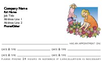 Pruning Party Full Colour Appointment Cards
