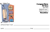 Vacuum Cleaning Essentials Full Colour Appointment Cards