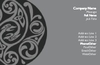 Celtic Black and Grey Full Colour Magnetic Business Cards