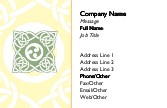 Celtic Green and Yellow Full Colour Magnetic Business Cards