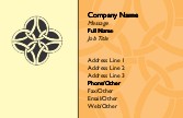 Celtic Yellow and Orange Full Colour Magnetic Business Cards