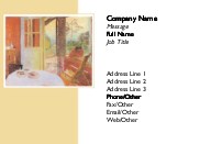 Country Dining Room Recycled Business Cards