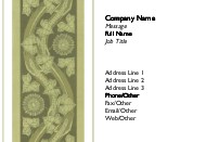 Delicately Intertwined Recycled Business Cards