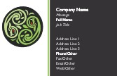 Green Celtic Dragon Full Colour Magnetic Business Cards
