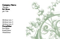 Green Vine Recycled Business Cards