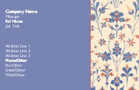 Lavender Bliss Recycled Business Cards