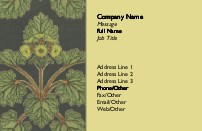 Leafy Floral Full Colour Business Cards
