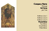 Madonna and Child with Angels Recycled Business Cards