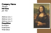 Mona Lisa Recycled Business Cards