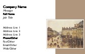 Place du Theatre Francais Recycled Business Cards