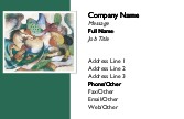Springendes Pferd Recycled Business Cards