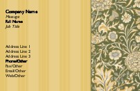 Vintage Brocade Recycled Business Cards