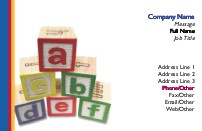 Building Blocks Pyramid Recycled Business Cards