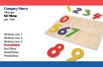 Learning Your Numbers Recycled Business Cards