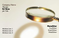 Magnifying Glass Full Colour Business Cards