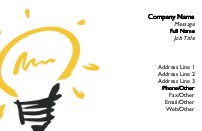 Flash of Inspiration Recycled Business Cards