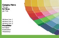 Paint Colours Recycled Business Cards