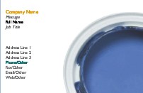 Tin of Paint Recycled Business Cards