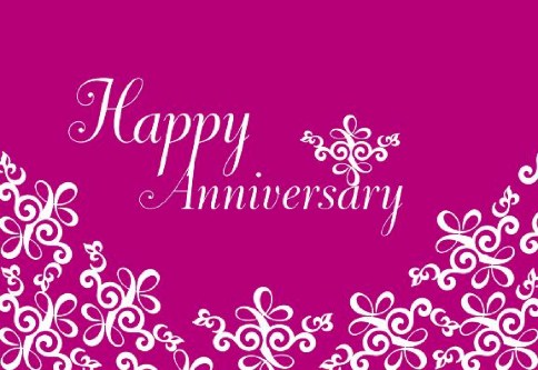 Pink Anniversary Anniversary Cards