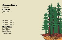 Evergreen Forest Full Colour Business Cards