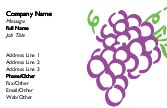 Grape Cluster Full Colour Magnetic Business Cards