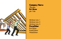 House Frame Recycled Business Cards