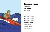 Kayaking Full Colour Business Cards