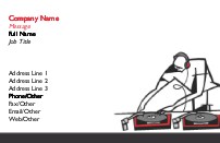 Record Spinner Full Colour Business Cards