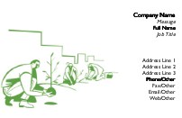 Tree Planting Full Colour Magnetic Business Cards