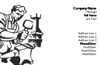 Blacksmith Full Colour Magnetic Business Cards