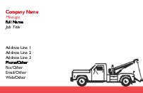 Breakdown Truck Full Colour Business Cards