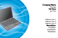 Laptop Computer Full Colour Business Cards