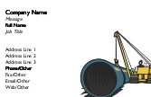 Laying Pipe Recycled Business Cards