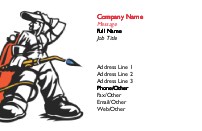 Welder Standing Recycled Business Cards