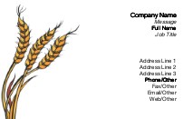 Wheat Ears Full Colour Magnetic Business Cards