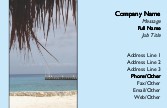 Beach and Pier Full Colour Business Cards