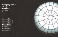 Circle of Light Recycled Business Cards